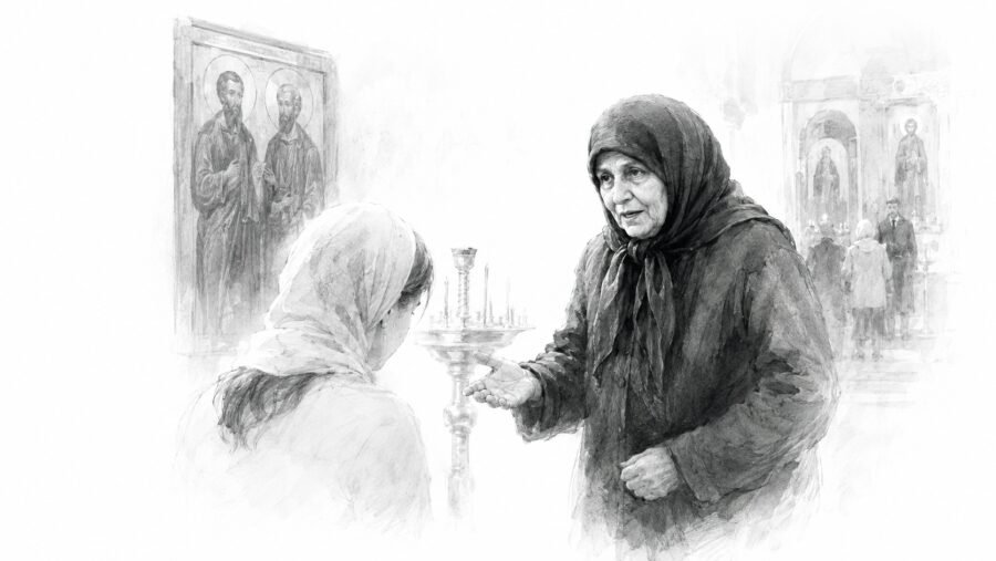 Она убегала от матушки Алипии